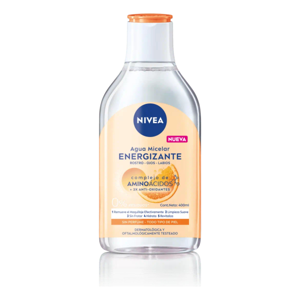 Agua Micelar Nivea Energy Vitamina C Aminoácidos 400ml