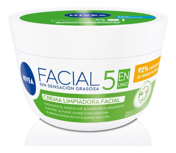 Nivea Crema Facial Cuidado 5 En 1 Limpiadora 100ml/101g