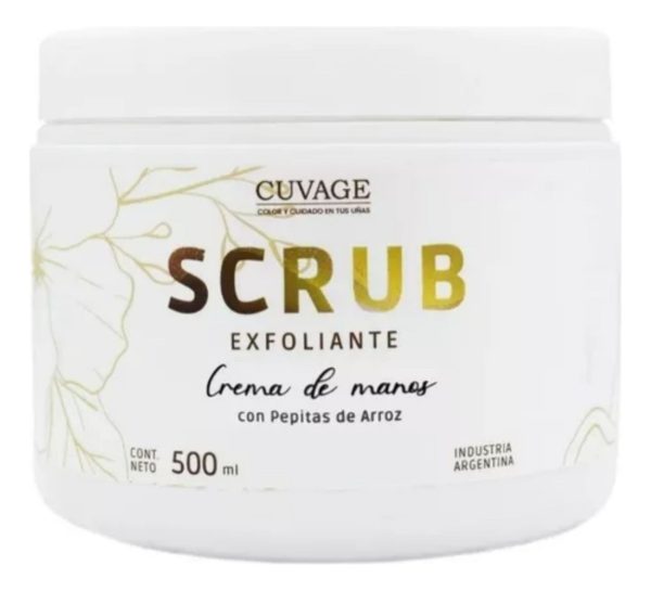 Cuvage Crema Exfoliante De Manos Con Pepitas De Arroz 500 Ml