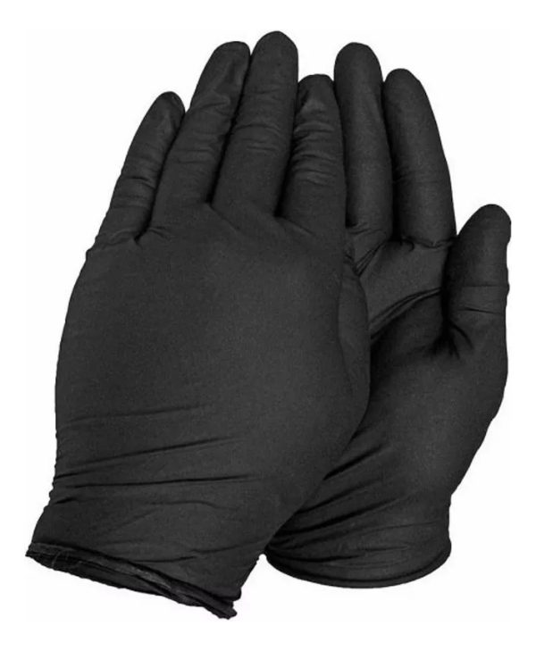 Guantes De Latex Descartables Negros Eurostil X Par S/m/l