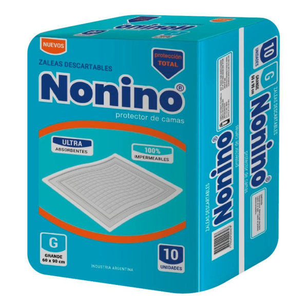 Zalea Nonino X10u Ultra Absorbente Protector De Cama 60x90cm