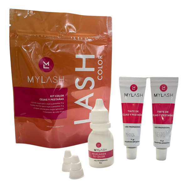 Kit Color Cejas Y Pestañas My Lash Color Tinte Profesional
