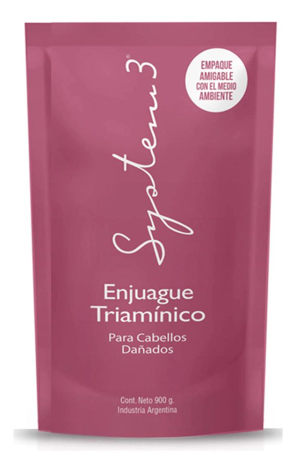 Enjuague Triamínico Cabellos Dañados Repuesto System 3 900g