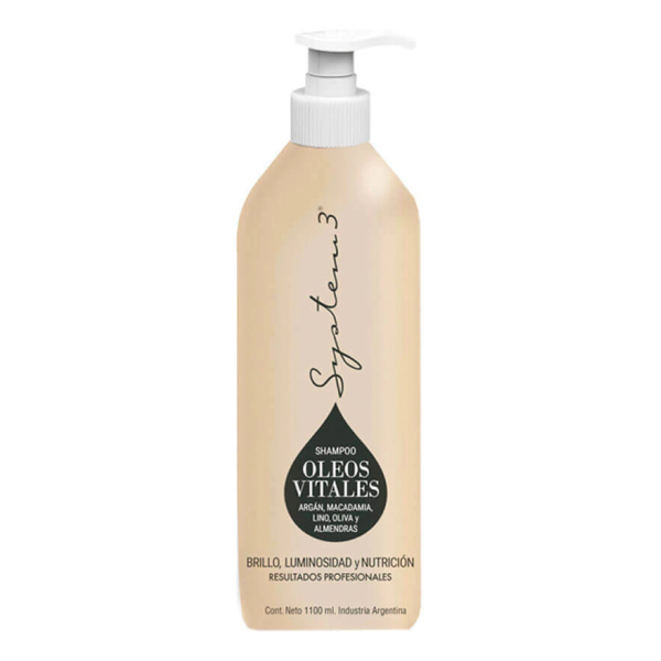 Shampoo Óleos Vitales X1100ml System 3 Nutrición Brillo