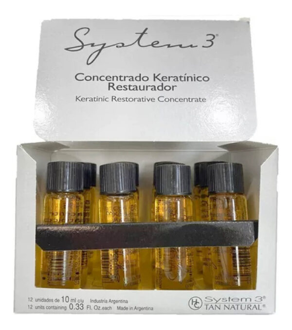Ampolla System 3 Concentrado Keratínico Restaurador 12ux10ml