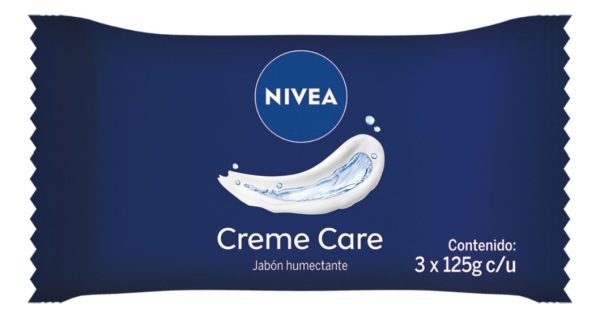 Nivea Jabón En Barra Humectante Pack 3 X 125g Creme Care