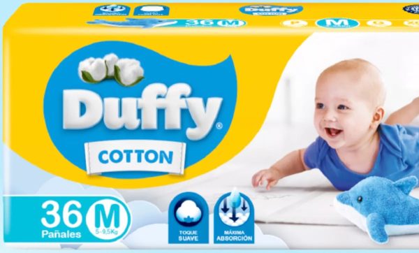Pañales Para Bebés Duffy Cotton Hiper Pack Talle M X 36 Uni