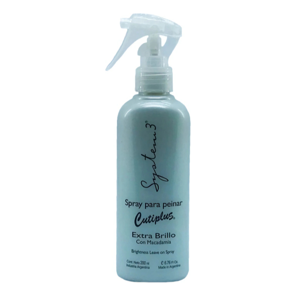 Spray Para Peinar Cutiplus Extra Brillo 200ml System 3