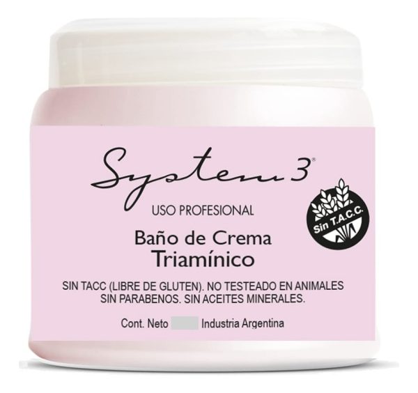 Baño De Crema Triaminico System 3 Cabellos Dañados X 470 Gr