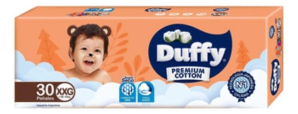 Pañales Bebés Duffy Cotton Hiperpack Premium Talle Xxg X 30u