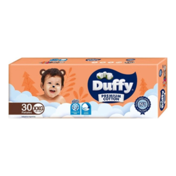 Pañales Bebés Duffy Cotton Hiperpack Premium Talle Xxg X 30u