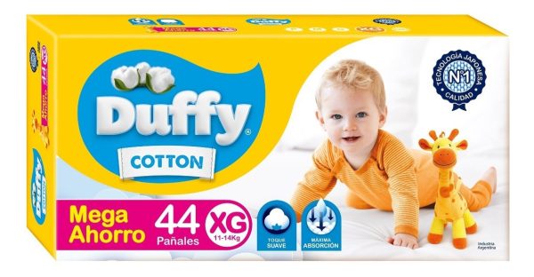 Duffy Cotton Pañales Bebés Mega Ahorro Talle Xg X 44 Uni