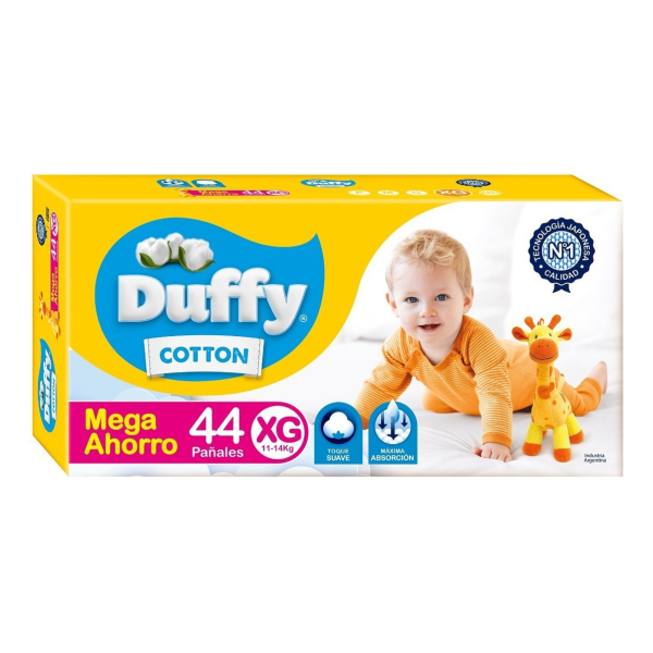 Duffy Cotton Pañales Bebés Mega Ahorro Talle Xg X 44 Uni