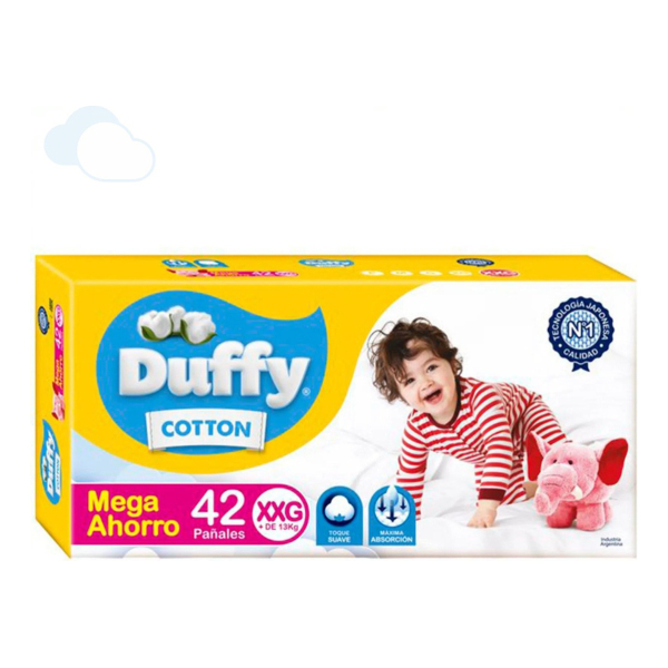 Pañales Para Duffy Cotton Mega Ahorro Talle Xxg X42 Uni