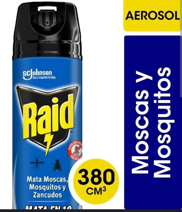 Raid Insecticida Spray Mata Moscas Mosquitos X 233g/280cm3 - Image 2