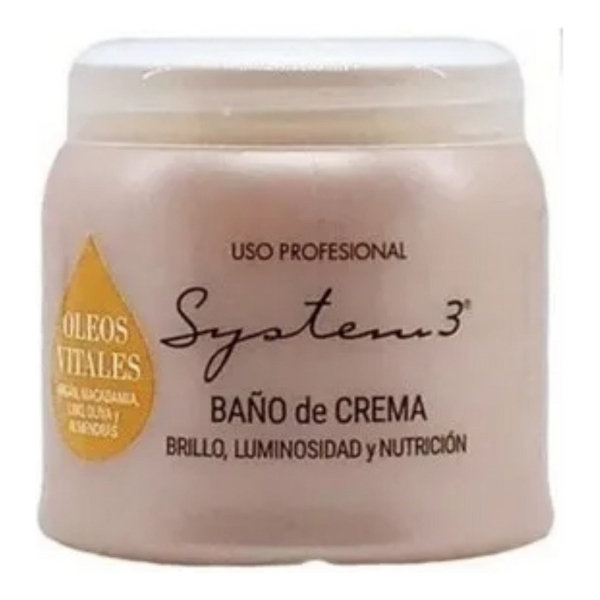 Baño De Crema Oleos Vitales Nutrición System 3 X 250 Gr