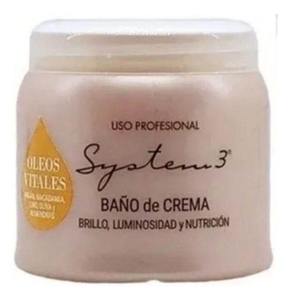 Baño De Crema Oleos Vitales Nutrición System 3 X 250 Gr