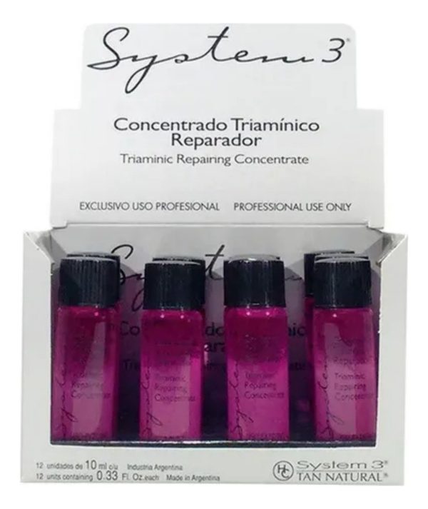 System 3 Ampolla Concentrado Triaminico Reparador 12x10ml