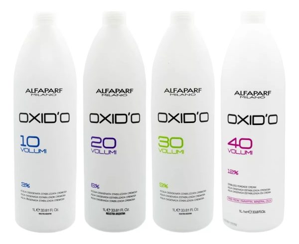 Kit Alfaparf 4 Oxidantes X1lt Volúmenes A Elección P/tintura