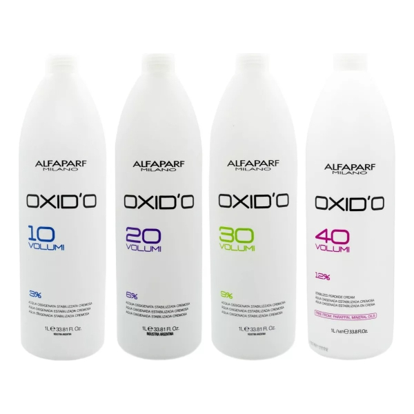 Kit Alfaparf 4 Oxidantes X1lt Volúmenes A Elección P/tintura