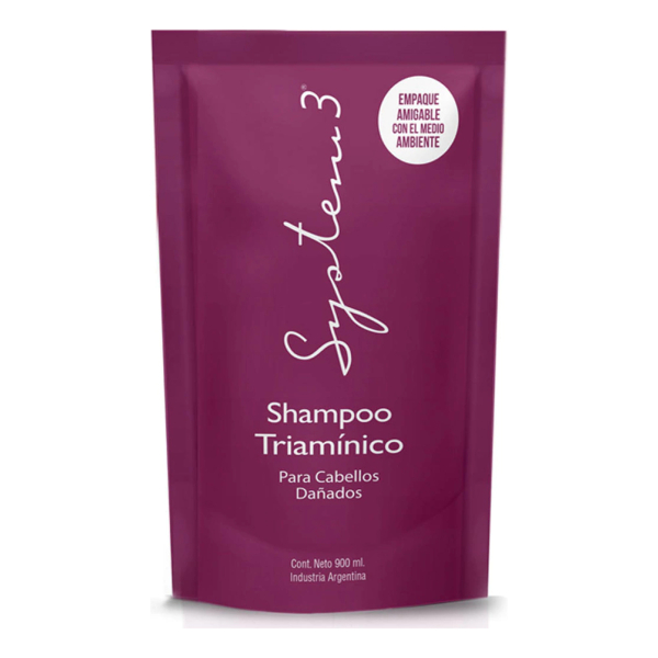 System 3 Shampoo Triamínico Doypack 900ml Repuesto