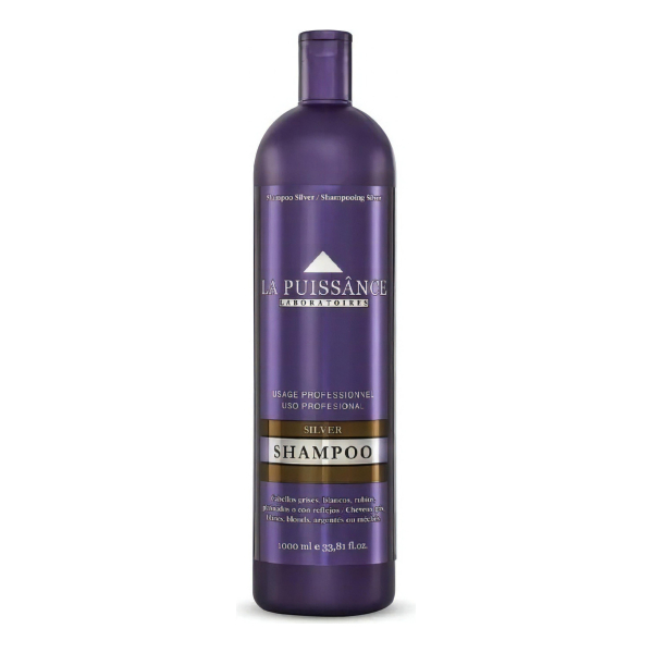 Shampoo Matizador Silver Cabello Rubio La Puissance 1000 Ml