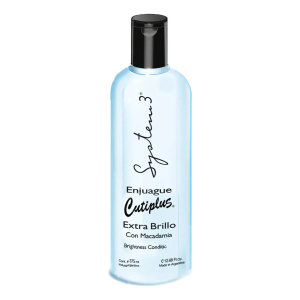 System 3 Enjuague Cutiplus Extra Brillo Macadamia X375g