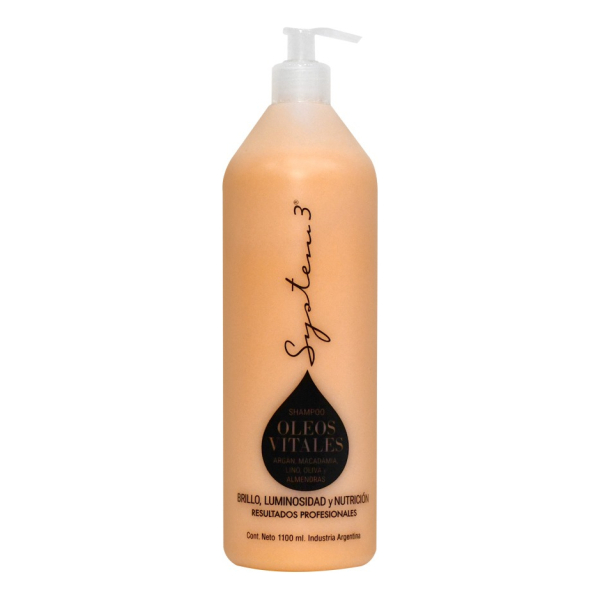 Shampoo Óleos Vitales X1100ml System 3 Nutrición Brillo - Image 2