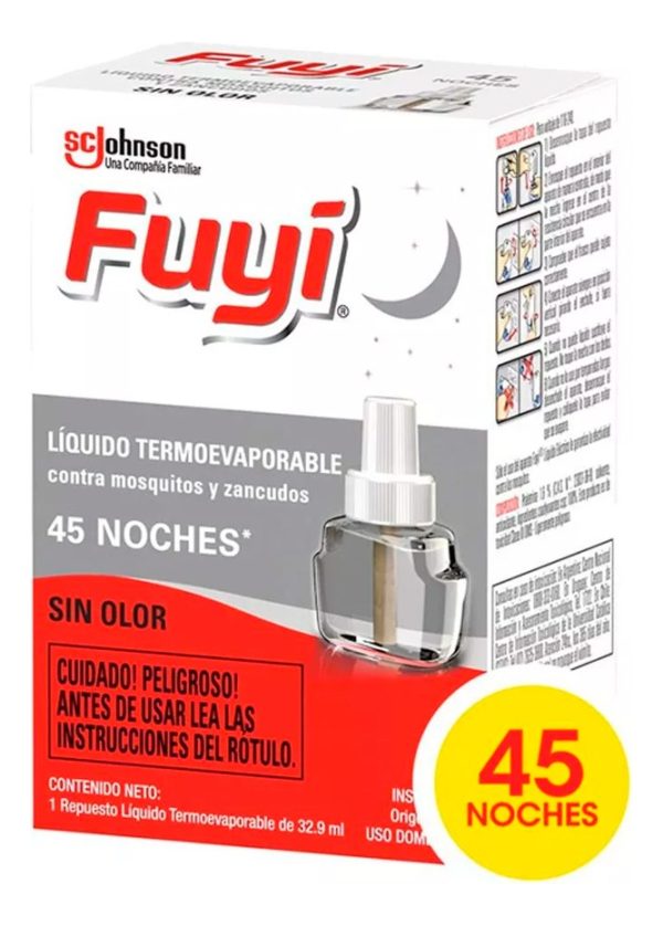 Fuyi Líquido Eléctrico Repelente Repuesto Mosquitos Sin Olor