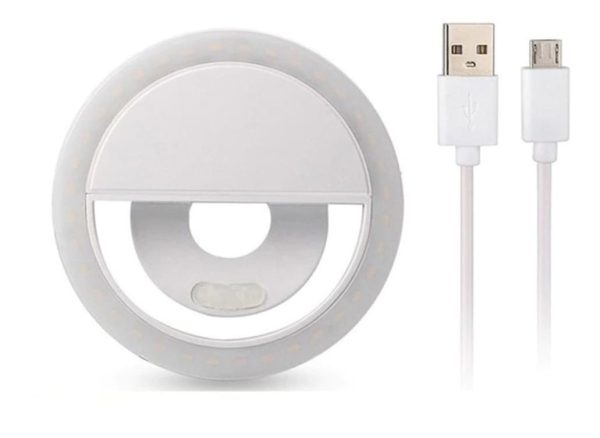 Aro De Luz Led Celular Selfies Tablet Usb Anillo 8.5cm
