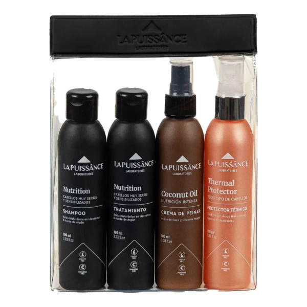 La Puissance Kit Travel Argan Coconut Protector Térmico Pelo