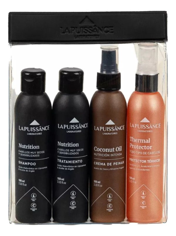La Puissance Kit Travel Argan Coconut Protector Térmico Pelo