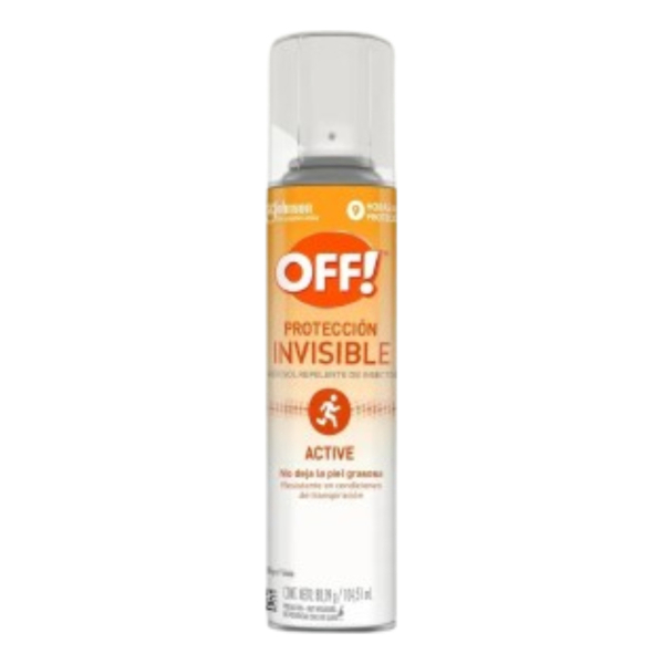 Repelente Off Invisible Active Spray Deportes Icaridina 9 Hs