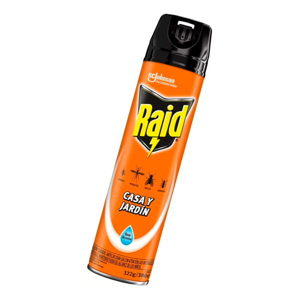 Raid Casa Y Jardín Insecticida Base Agua X 380cc/322gr - Image 4