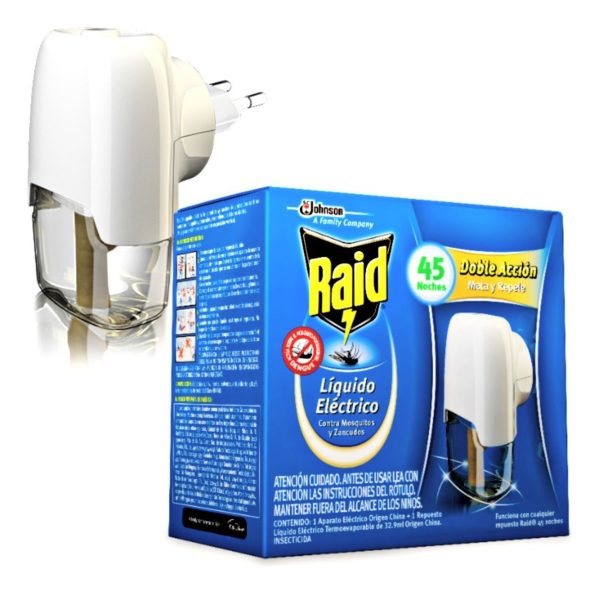 Raid 45 Noches Aparato + Repuesto Líquido Mata Mosquitos - Image 2
