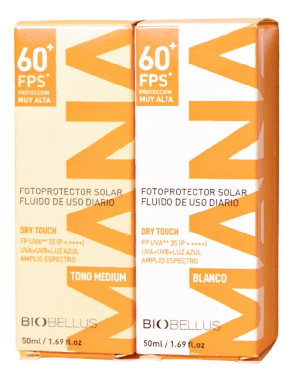 Protector Solar Toque Seco +60fps Mana Biobellus Tono Neutro - Image 2