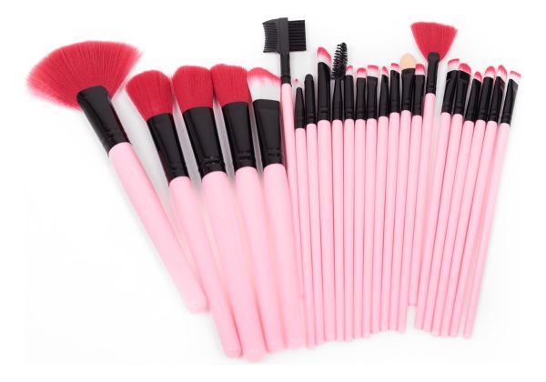 Set 24 Brochas Maquillaje Profesional Estuche Pinceles Gugus - Image 4