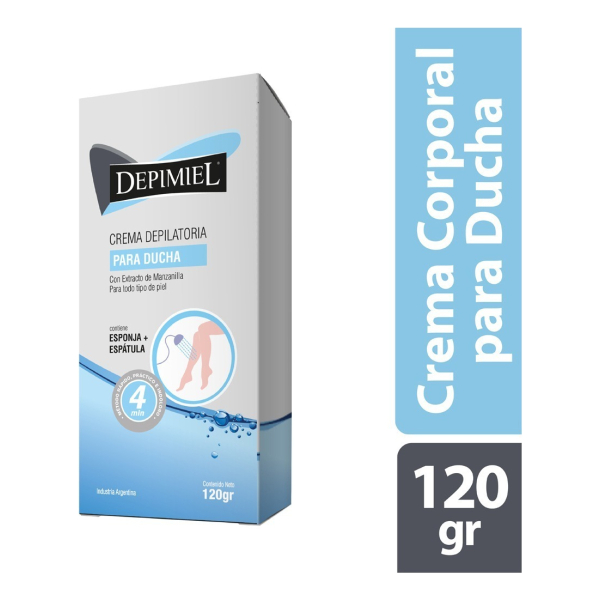 Crema Depilatoria Para Ducha Depimiel Con Manzanilla X 120 G - Image 2