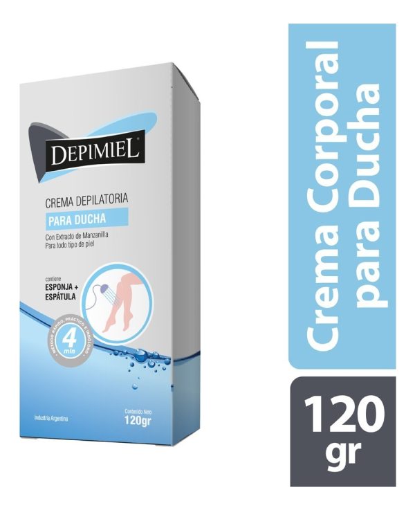 Crema Depilatoria Para Ducha Depimiel Con Manzanilla X 120 G - Image 2