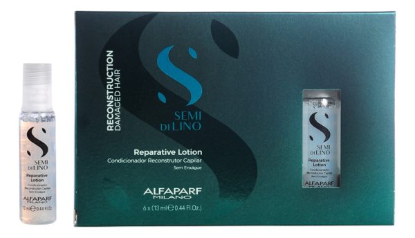 Alfaparf Semi Di Lino Ampolla Loción Reparadora Pelo Dañado - Image 2