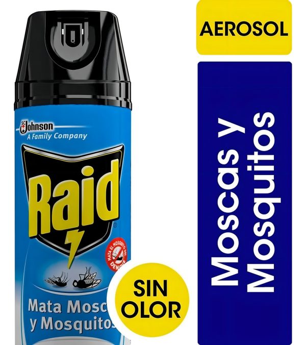 Insecticida Raid Mata Moscas Y Mosquitos Sin Olor 380ml/234g - Image 2
