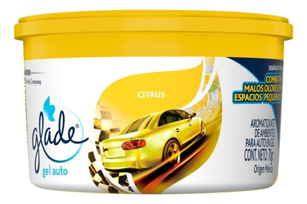 Aromatizante Glade Car Minigel Cítrus X 70 G