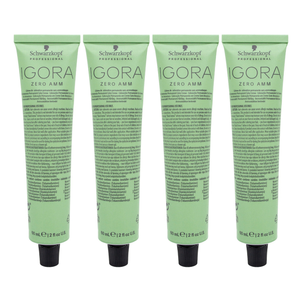 Schwarzkopf Igora Zero Amm X4 Tinturas Tono A Elección 60ml