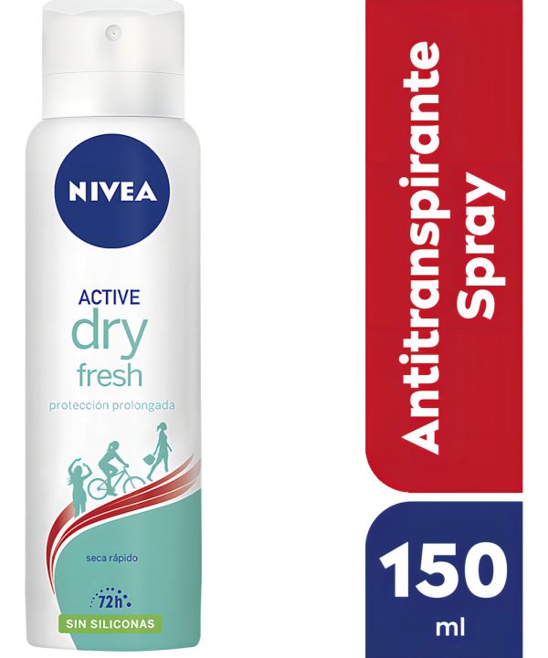 Desodorante Femenino Nivea Dry Fresh Sin Siliconas 150ml/90g - Image 2
