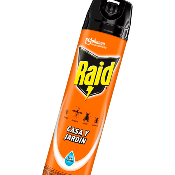 Raid Casa Y Jardín Insecticida Base Agua X 380cc/322gr - Image 3