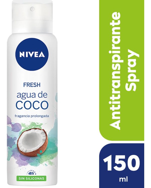 Desodorante Femenino Nivea Fresh Agua De Coco X 150ml/98gr