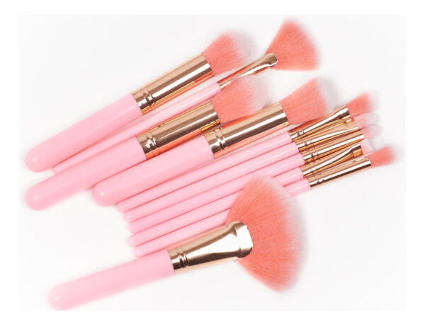 Set 10 Brochas Maquillaje Profesional Nuevo Gugus Pink - Image 2