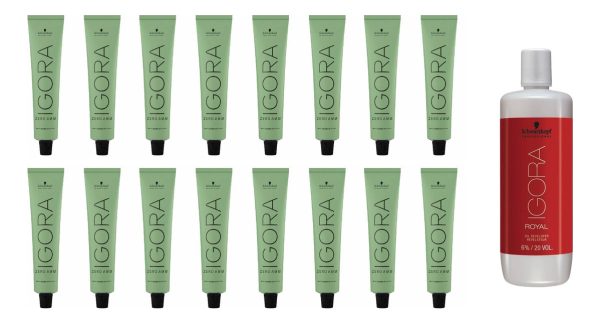 Schwarzkopf Kit X16 Tinturas Zero Amm + Oxidante 1l Elección