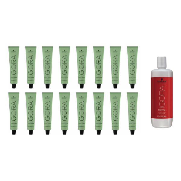 Schwarzkopf Kit X16 Tinturas Zero Amm + Oxidante 1l Elección