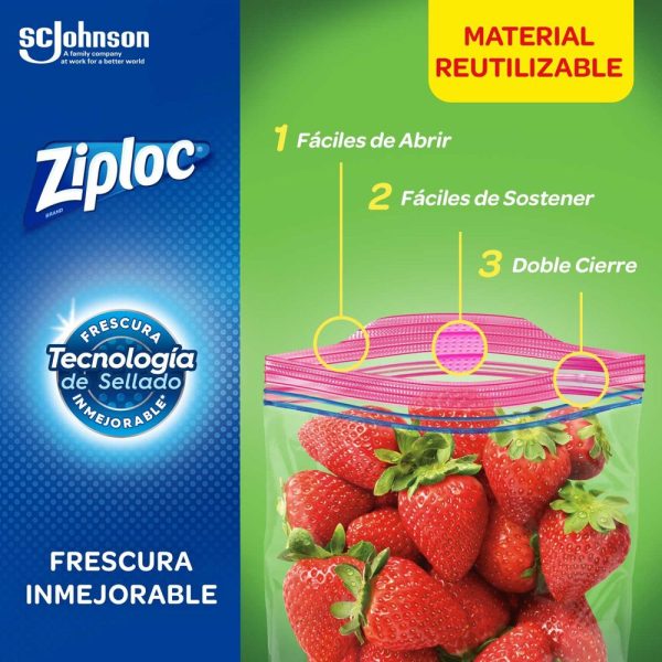 Ziploc Bolsa Conserva Mediana 12 Unidades Cierre Hermético - Image 5